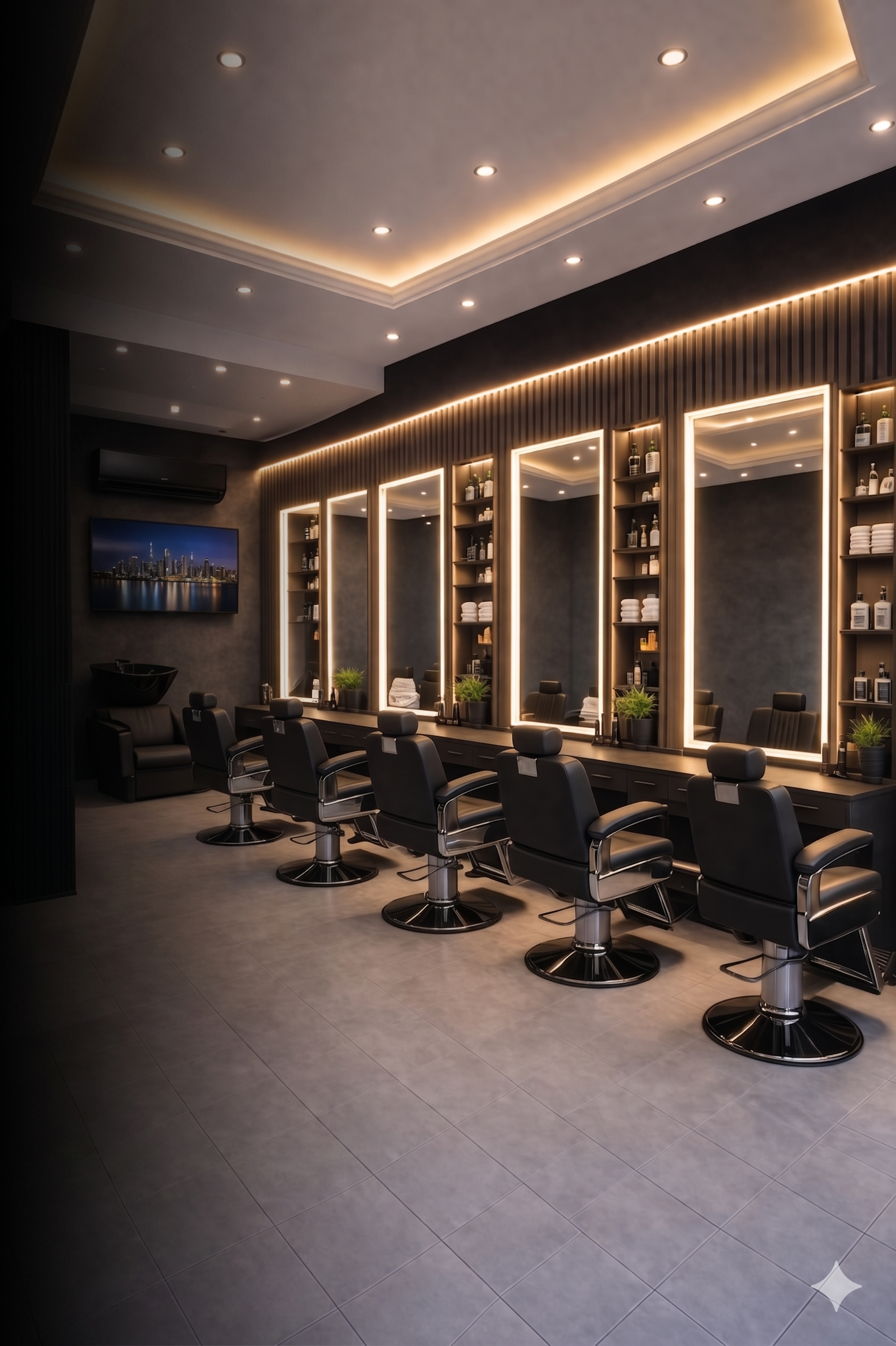 Premium salon interior